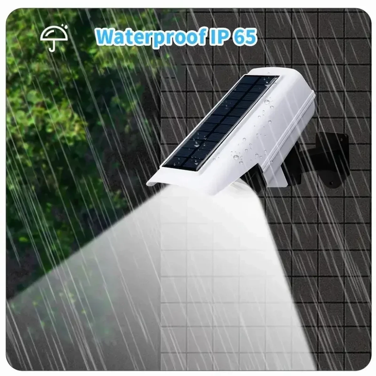 Motion Sensor LED Spotlight Waterproof Wall Street Lamp Outdoor Solar Lights with remote