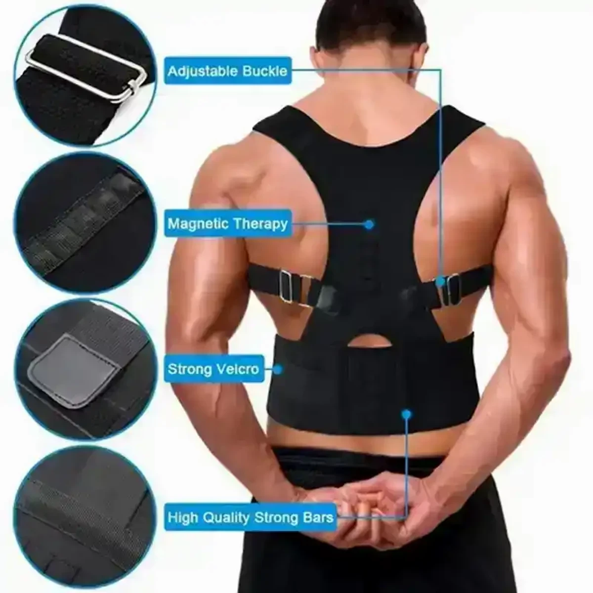 ADJUSTABLE POSTURE BACK SUPPORT BELT