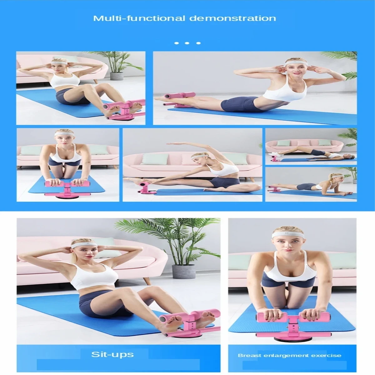 SELF SUCTION SIT UP BARS DOUBLE BEARS