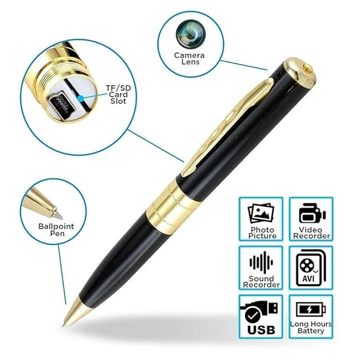 Portable Recorder Pen Camera